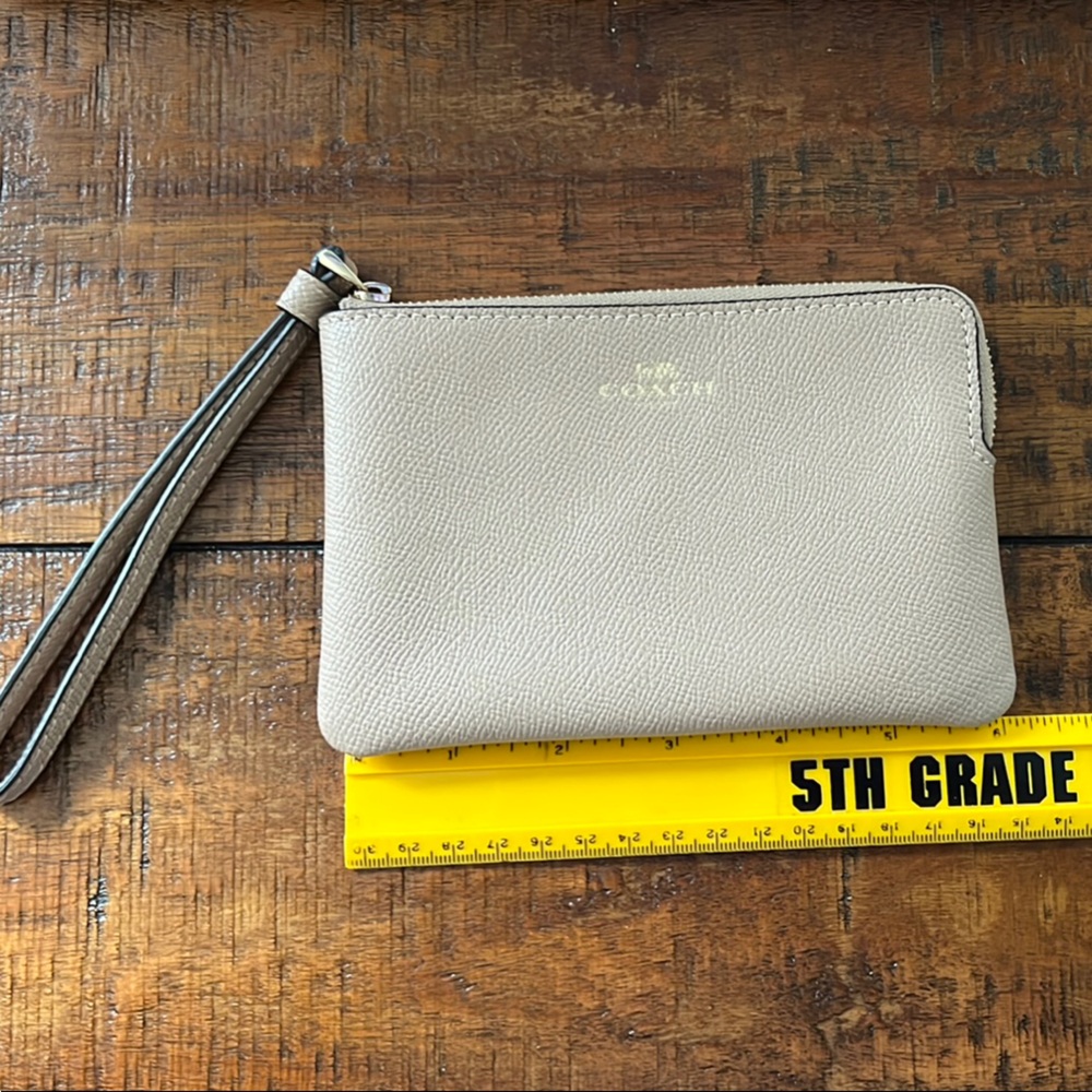 Coach Light Tan Wristlet